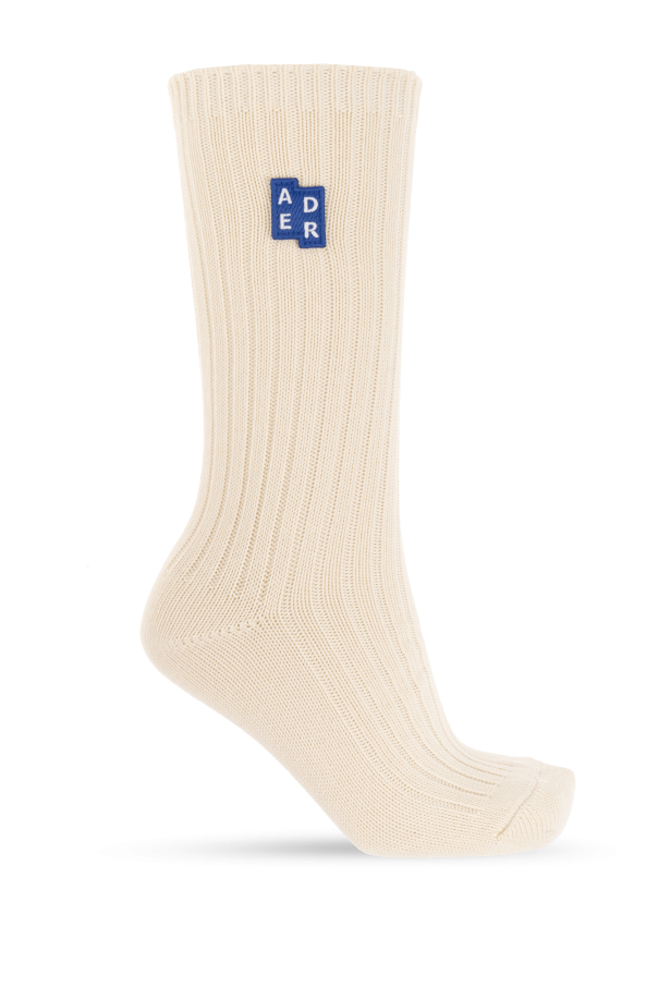 Beige Striped socks Ader Error - SchaferandweinerShops